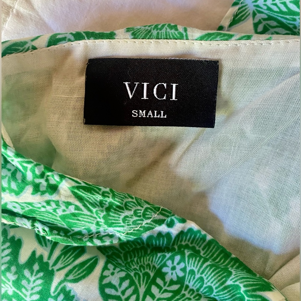 Green One Shoulder Ruffle Dress - Picture 7 of 7